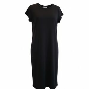 No Boundaries Classic Black Midi Dress